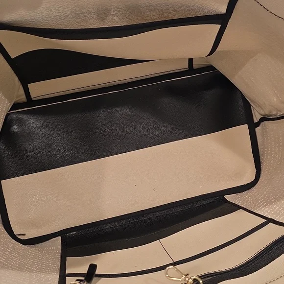 Kate Spade Black and White Striped Tote Bag - Picture 7 of 14